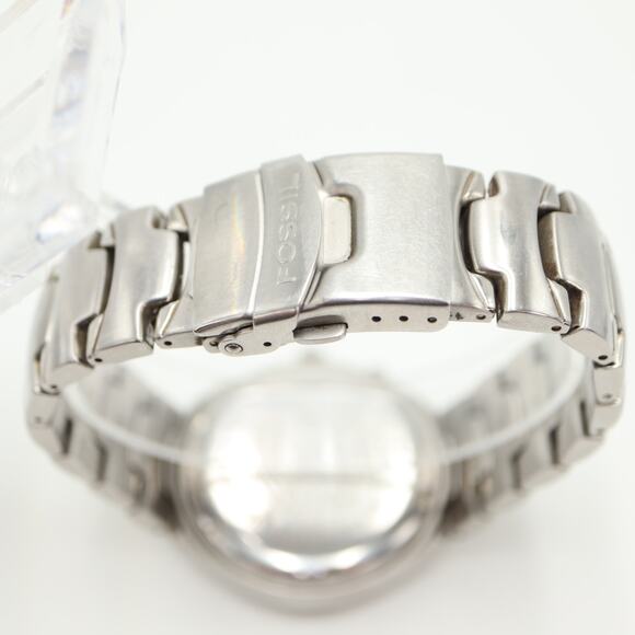 Fossil Men's Big Tic Watch 40mm Blue Kaleido LCD Changing AM-3537 w New Battery - Picture 15 of 16